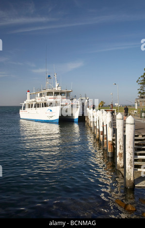 Dolphin and Whale Watching Boat Huskisson Jervis Bay New South Wales Australia Stock Photo