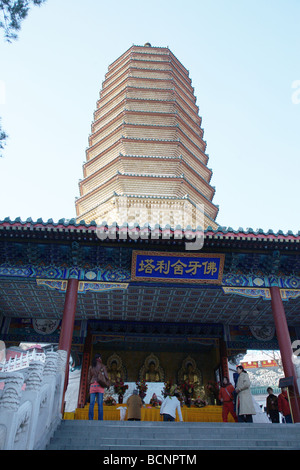 Temple of Divine Light, Badachu, Shijingshan District, Beijing, China Stock Photo