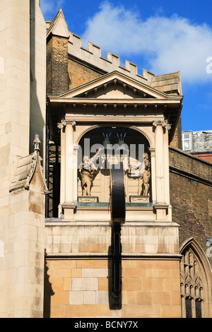 Clock on St. Dunstan's Church in the West in Fleet Street City of London England UK Stock Photo