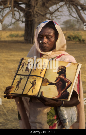 sudan nuba people Stock Photo