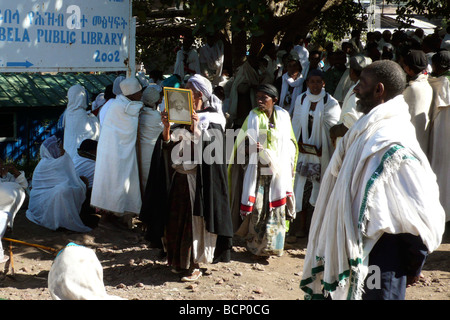 ethiopia lalibela funeral Stock Photo