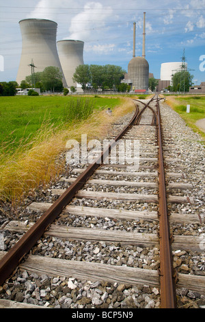 Nuclear power plant, RWE, Gundremmingen, Swabia, Bavaria, Germany ...