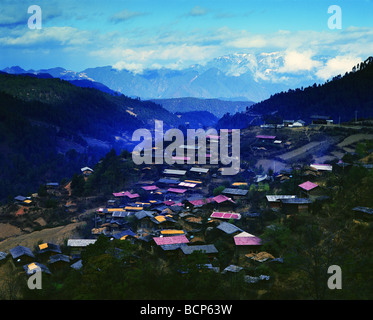 Lisu ethnic minority village, Weixi Lisu Autonomous County, DiQing