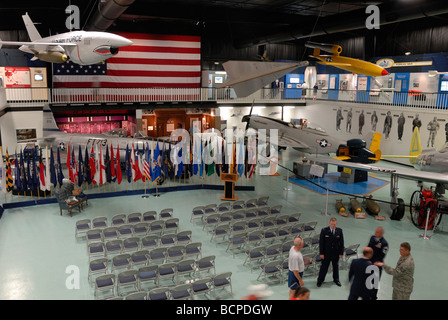 Interior of the Aircraft Armament Museum at Eglin Airforce Base Florida Stock Photo