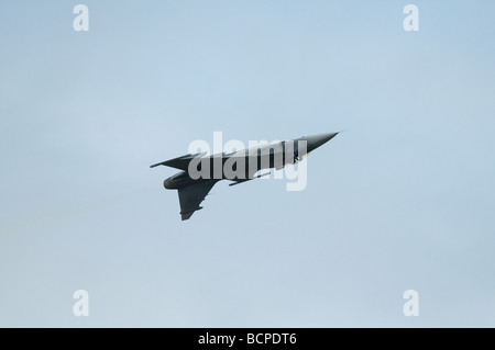 Fairford Airshow Sunday 2009 Saab Gripen F7 JAS39C, Swedish Air Force Stock Photo