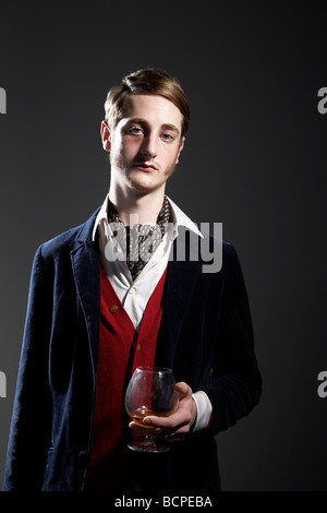Character portrait, dandy style Stock Photo