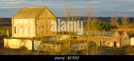 England Tyne Wear East Holywell Colliery Abandoned buildings from a bygone age East Holywell Colliery near Backworth Stock Photo