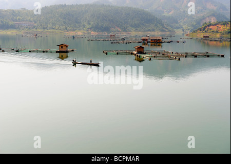 Liuyang River near Changsha, Hunan Province, China Stock Photo