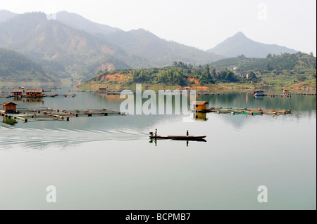 Liuyang River near Changsha, Hunan Province, China Stock Photo