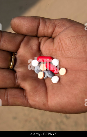 Tablet and capsules medicine India Stock Photo