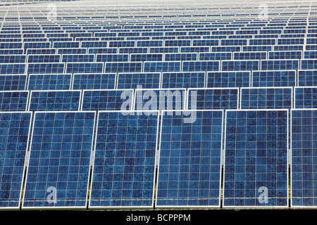 Photovoltaic solar collectors at the largest photovoltaic power plant in the United States Stock Photo
