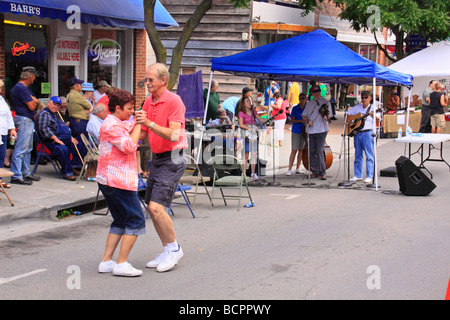 Blue Grass Music Leaf and String Festival Galax Virginia Stock Photo