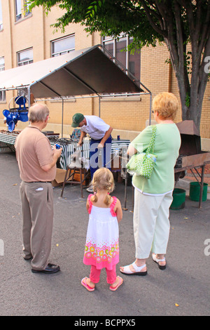 Blacksmith Leaf and String Festival Galax Virginia Stock Photo