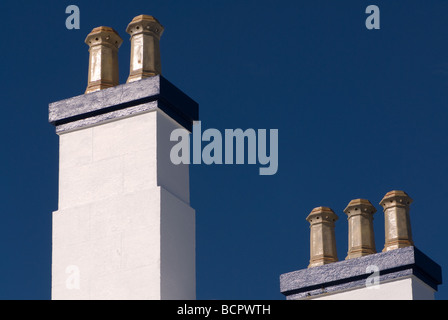 Lighthouse Keepers Chimneys Seal Rocks new south wales australia Stock Photo