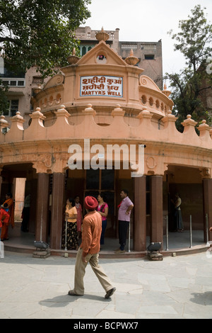The Martyr's Well, at Jallianwala Bagh: well at the site of the Jallianwala Bagh Massacre, AKA the Amritsar Massacre. India. Stock Photo