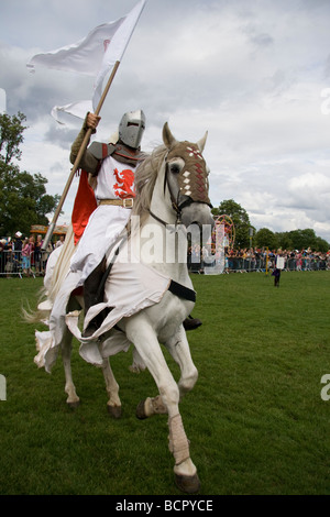 Medieval Knight on Horseback Stock Photo - Alamy
