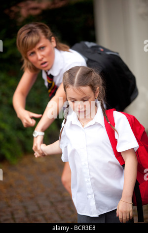 Young schoolgirl crying Stock Photo - Alamy