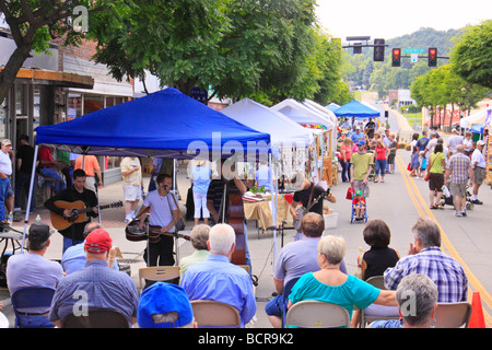 Blue Grass Music Leaf and String Festival Galax Virginia Stock Photo