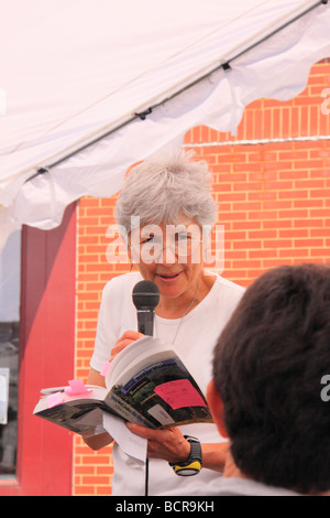 Book Author presentation Leaf and String Festival Galax Virginia Stock Photo