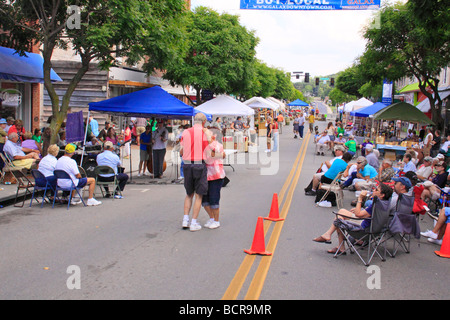 Blue Grass Music Leaf and String Festival Galax Virginia Stock Photo