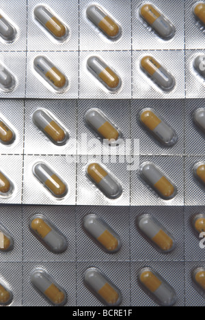 genuine Tamiflu 75mg, an anti-viral drug used in the treatment and prophylaxisof Influenzavirus A and Influenzavirus B infection Stock Photo