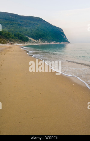 The beach near Sirolo Conero Regional Park Ancona Italy Stock Photo