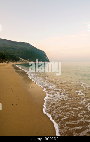 The beach near Sirolo Conero Regional Park Ancona Italy Stock Photo