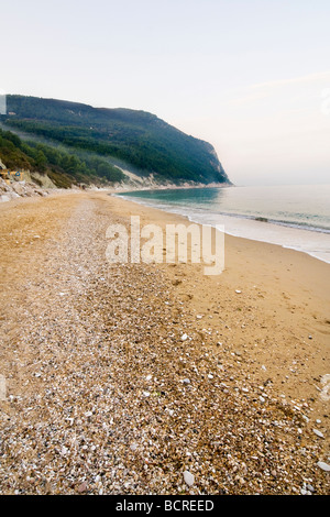 The beach near Sirolo Conero Regional Park Ancona Italy Stock Photo