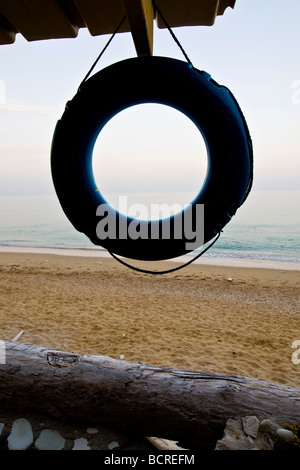 The beach near Sirolo Conero Regional Park Ancona Italy Stock Photo