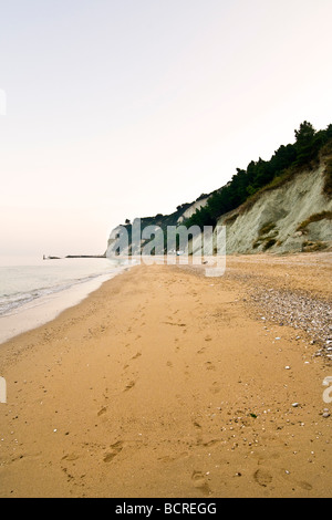 The beach near Sirolo Conero Regional Park Ancona Italy Stock Photo