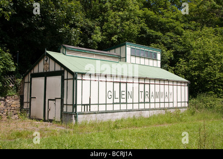 Shipley Glen tramway, shed, Baildon, West Yorkshire, England Stock Photo