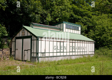 Shipley Glen tramway, shed, Baildon, West Yorkshire, England Stock Photo