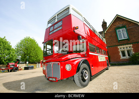 London bus double decker red classic Routemaster Stock Photo