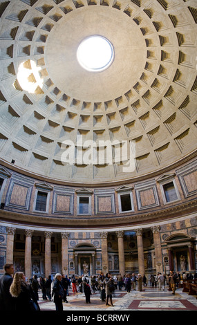 interior view of the pantheon in Rome Stock Photo