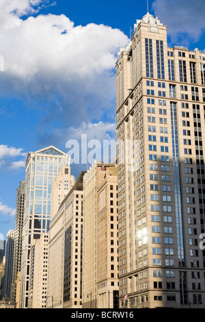 Buildings along Chicago River, Chicago, Illinois, USA Stock Photo - Alamy