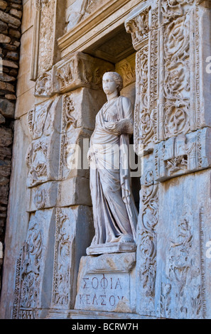 The ruins of the ancient city of Ephesus in Turkey Stock Photo