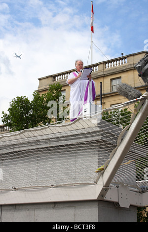 Antony Gormley's One & Other, Fourth Plinth, Trafalgar Square, London, England, U.K. Stock Photo