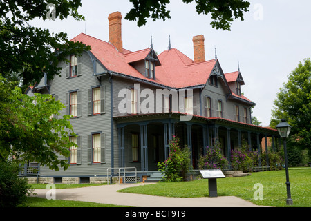 President James A Garfield Home and site of his front porch campaign in Mentor Ohio National Historic Site Stock Photo
