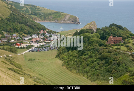 Lulworth Cove on Dorset's south coast Stock Photo