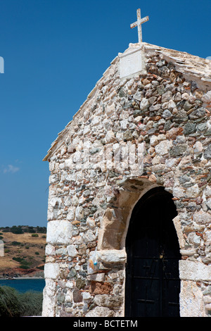 Greek orthodox Church against blue sky Stock Photo