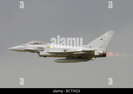 Eurofighter Typhoon FGR.4 of 29(R) Squadron displays at the Royal International Air Tattoo Airshow, Fairford, England Stock Photo