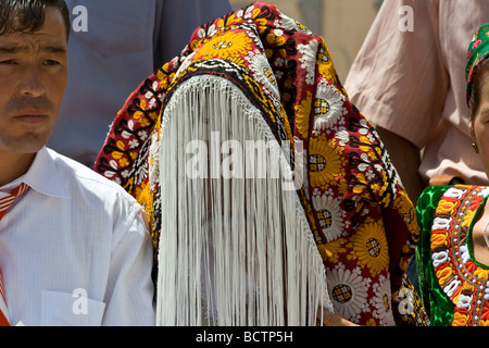 Turkmen Bride in Mary Turkmenistan Stock Photo