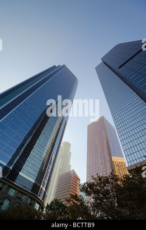 USA California Los Angeles Skyscrapers in Downtown Los Angeles Stock Photo