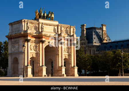 Arc de Triomphe du Carrousel, Paris France Stock Photo