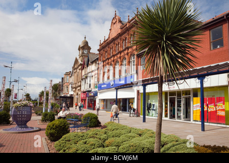 High street in St Annes Square in the town centre of Lytham St Annes Lancashire England UK Stock Photo