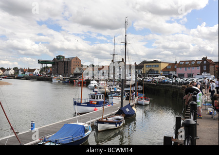 Wells next the Sea holiday destination  and fishing town on the North Norfolk coast Stock Photo