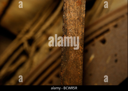 old rusted saw Stock Photo