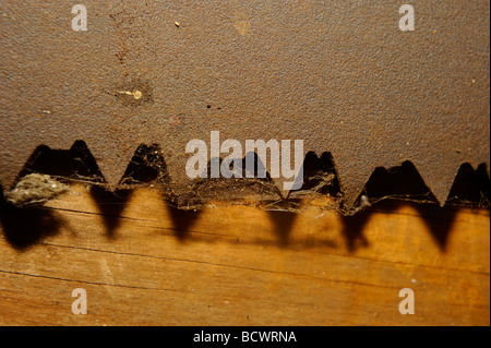 old rusted saw Stock Photo