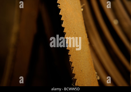 old rusted saw Stock Photo