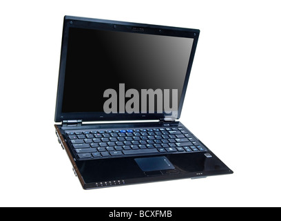 a modern expensive notebook isolated on white with clipping path Stock Photo